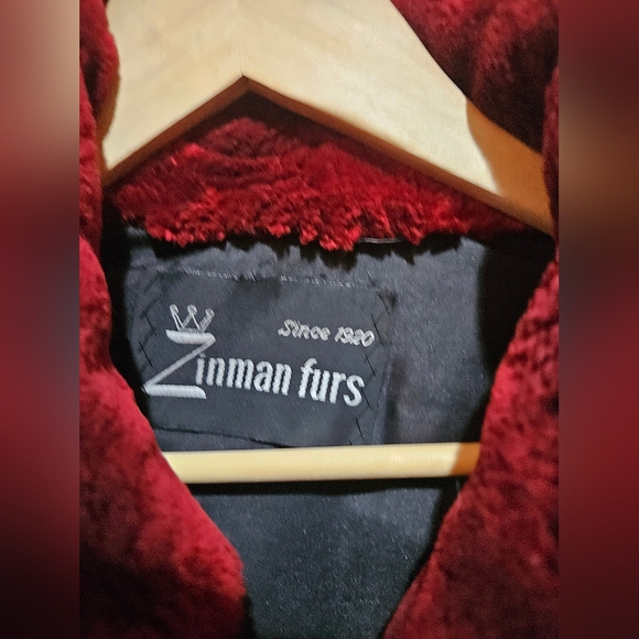 Scarlet Sheared Beaver Fur Jacket - Picture 5 of 6